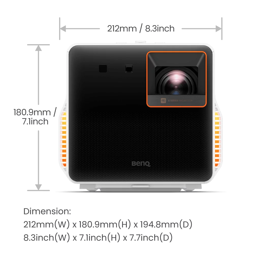 BenQ X300G 4K HDR Kurzdistanz Gaming Beamer (4)